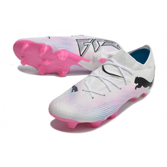 Puma Future 7 Ultimate FG-AG Pink White Black Low Football Boots & Shoes