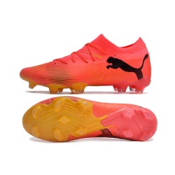 Puma Future 7 Ultimate FG-AG Red Black Low Football Boots & Shoes