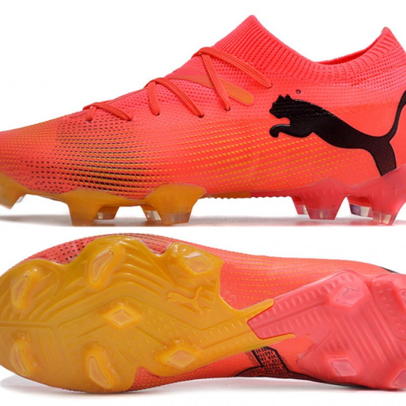 Puma Future 7 Ultimate FG-AG Red Black Low Football Boots & Shoes