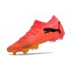 Puma Future 7 Ultimate FG-AG Red Black Low Football Boots & Shoes