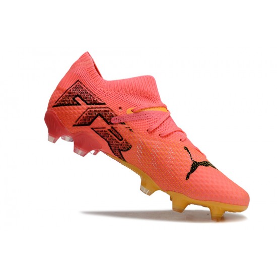 Puma Future 7 Ultimate FG-AG Red Yellow Low Football Boots & Shoes