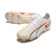 Puma Ultra Ultimate FG Beige White Black Low Football Boots & Shoes