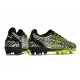 Puma Ultra Ultimate FG Black Green Grey Low Football Boots & Shoes