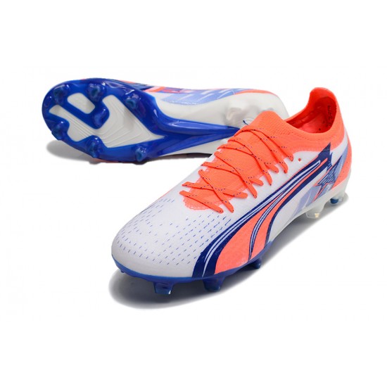 Puma Ultra Ultimate FG Orange Deep Blue Low Football Boots & Shoes