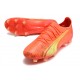 Puma Ultra Ultimate FG Orange Yellow Black Low Football Boots & Shoes