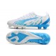 Puma Ultra Ultimate FG White Blue Low Football Boots & Shoes