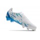 Puma Ultra Ultimate FG White Blue Low Football Boots & Shoes