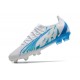 Puma Ultra Ultimate FG White Blue Low Football Boots & Shoes